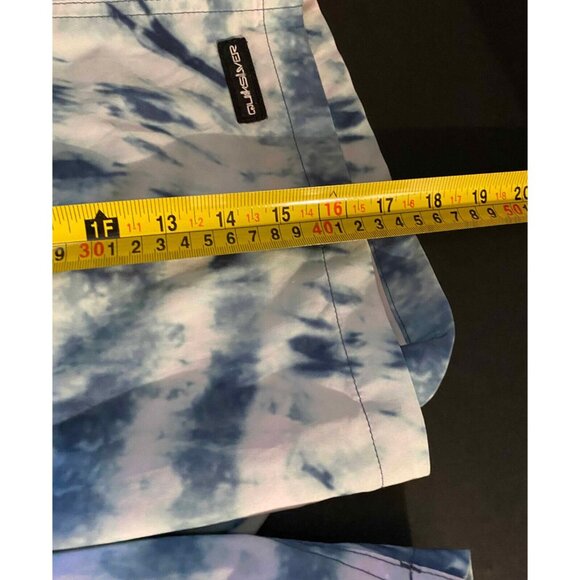 Quiksilver Mens M Blue Mystic Striped Volley Swim Trunks Board Shorts - Picture 7 of 8